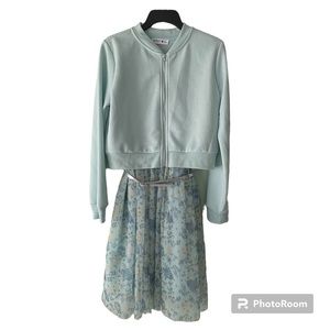 Beautees 2 piece mint green dress XL (14-16)